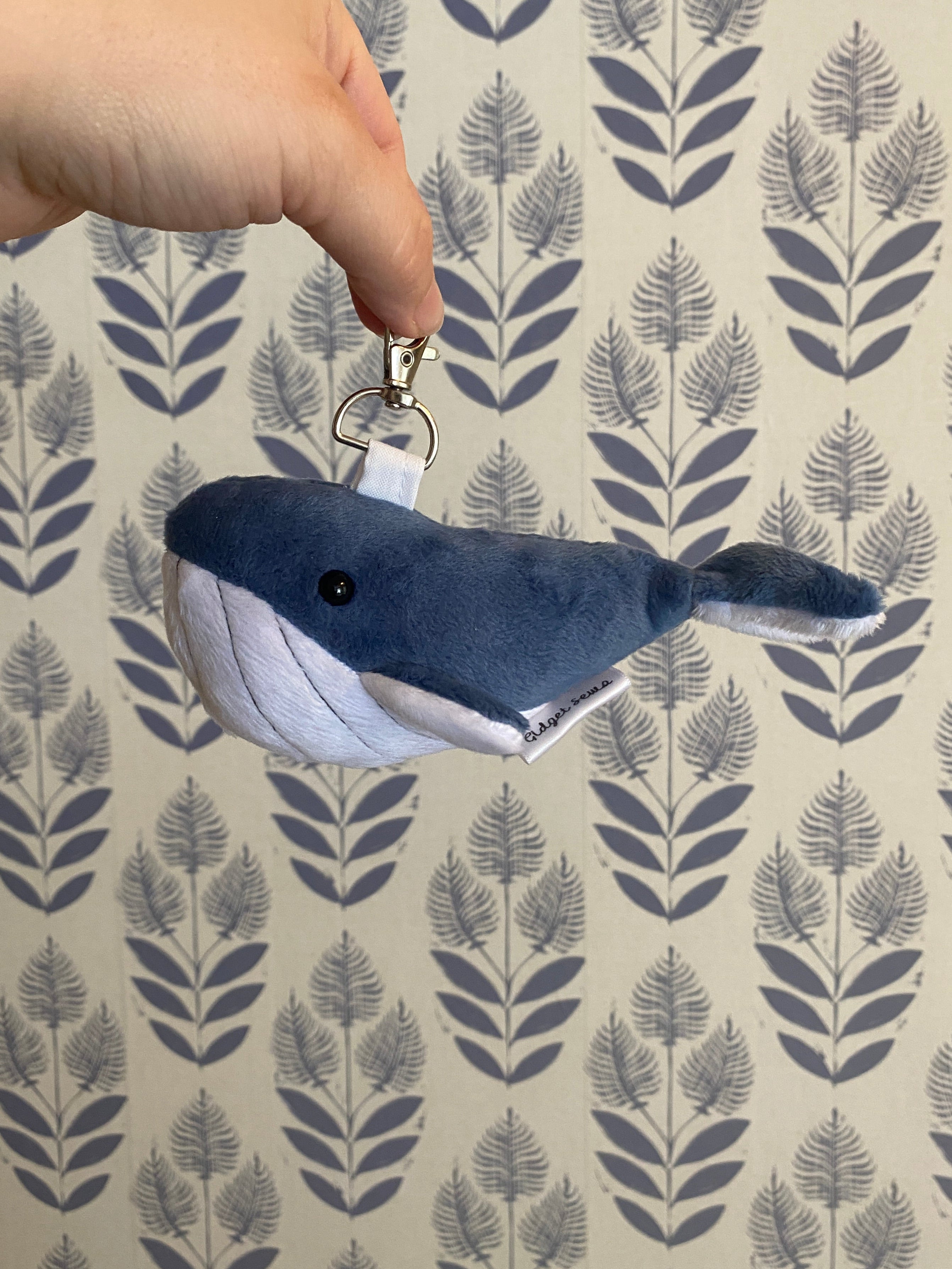 Whale Bag Charm (made to order)